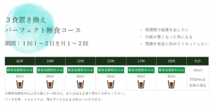 3食置き換えパーフェクト断食（ファスティング）コース